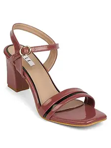 Elle Women's Heels Sandal, Pink, 6