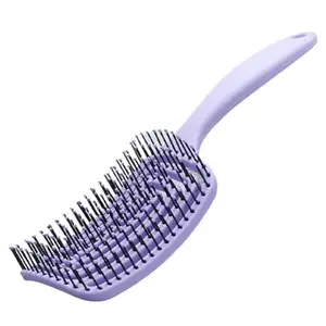 SLONCEIDZ Wet Hair Detangling Brush Vented Hair Brush No Tangle Hair Brush for Kids, Men, and Women Wet & Dry Hair, Glide Through Tangles with Ease(Purple)