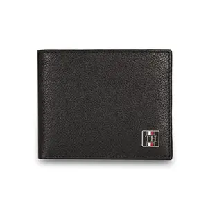 Tommy Hilfiger Cody Men Leather Passcase Wallet Black