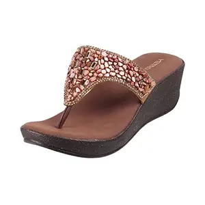 Metro Women's Brown Fashion Sandals-7 UK (40 EU) (35-1833)