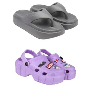 ZENWEAR Extra Soft Classic Casual wear with Ultra Soft Flexibility Technology Sandal for Women-6110-2012 Multicolor