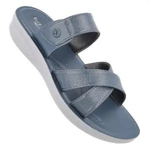 WALKAROO Blue Tyga Women's Teal Blue Sandals (BT2345) 6 UK