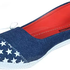 Safeshop - Navy Blue Canvas Women Shoes, New stylish womens sandals/Trendy stylish blue shoes, fashion cut shoes.