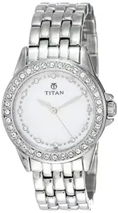 Titan Purple Analog White Dial Women's Watch NL9798SM02/NN9798SM02/NP9798SM02