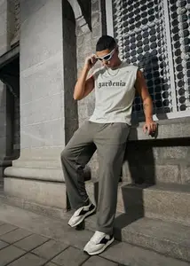 Banana Club Men's Smart Korean Trouser Dark Grey