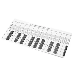 01 Keyboard Note Chart, Piano Keys Chart Transparent Background for Exercise