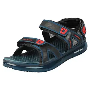 ABROS Men's Nowra ASLG0116 Sports Sandal -Teal/F.Red -7UK