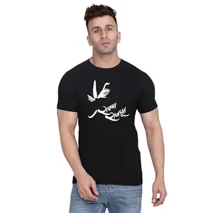 ALLEN BLACK Men's Round Neck T-Shirt,Men's T-Shirt Idea f Gym, Sp ts, Casual Outings, (GA_ L_1755_) Multicolour