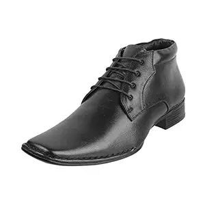 Mochi Mens Leather Black Lace-up Shoes (Size (6 UK (40 EU))