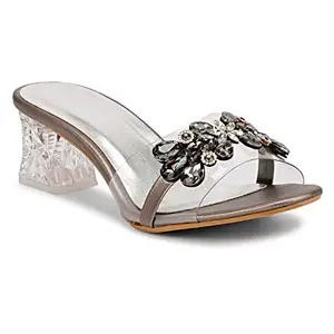 commander shoes Fashionable Heel Pump for Girls and Women (525 Black 5UK)