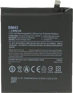Giffen Mobile Battery for XIAOMI Mi Redmi Note 4 (BM43) - 4000 mAh