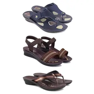 Women's Comfortable Sandal,Casual Lightweight Sandal for Everyday Wear | BTS-(3-COMBO)-1973-1933-1955-8