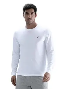 CROCODILE Men Solid Sport Fit T Shirt | Round Neck | Long Sleeve | Regular Length | Basic Casual Pull On Topwear