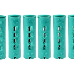 SWEETPEA�Perm rods and hair rollers with hair cold wave rods and curly hair for women short hair long Multicolour Pack Of 6 (25mm)