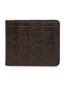 MBOSS Faux Leather Men's Wallet & Belt Combo Set (Brown)