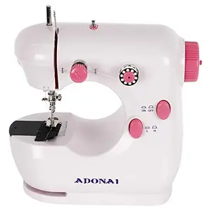 ADONAI ADVANCE HOUSEHOLD ELECTRIC SILAI MACHINE WITH TRAY FOR HOME (Blue) (Pink)