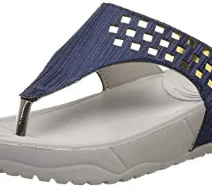 Aqualite Super Comfortable, Soft and Lightweight Navy Grey Women Slippers