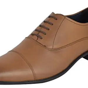 Auserio Men Tan Leather Formal Shoes-10 Uk/India (44 Eu) (Ss 730)