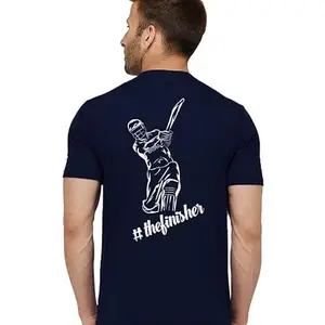 Men's Round Neck T-Shirt | Comfortable & Stylish Men's T-Shirt Idea for Gym, Sports, Casual Outings, or Lounge Wear - Medium|1372 Navy