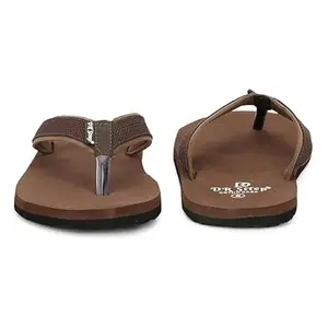 DR STTEP Men's Brown Synthetic Slip-on Ortho Care Flip-Flop Slipper_07_Pack of 4