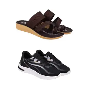 ZENWEAR Extra Soft Classic Casual wear with Flexibility Technology Flip-Flop Combo for Women's/Girl's(6141+2021)(6) Multicolor