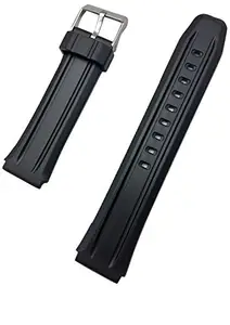 EwatchAccessories 22mm Black PVC Rubber Watch Band Strap | Cofortable and Durable Material