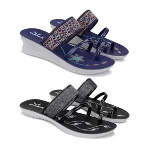 BERSACHE Soft Classic Casual with Regular wear Slippers for Woman | BZ-com-(A)-1947-1946 | Size-4