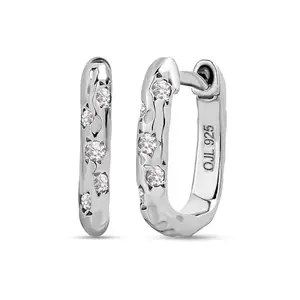Ornate Jewels Pure Sterling Silver Huggie Hoop Earrings for Women and Girls | With Certificate of Authenticity & 925 Stamp | 1 Year Warranty