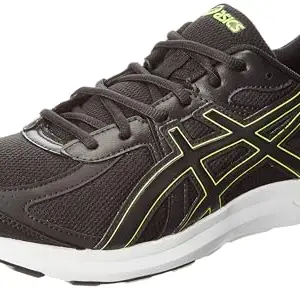 ASICS Mens Road Jog Black/Neon Lime Running Shoe - 12 UK (1011B247.003)