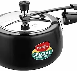 Pigeon by Stovekraft 14548 Induction Base Inner Lid Aluminium Cooker, 5L