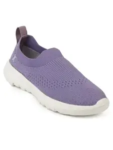 Carlton London Women Lavender Comfortable Slip On Snakeer with Heels, for for Casual, Walking & Daily Use (38)