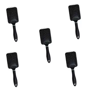 G Krishna Naturals Big Paddle Hair Brush for Women & Men | Durable Long Lasting Wood Kangi for Natural Hair Growth (Pack of 5)(GKNH5-03)