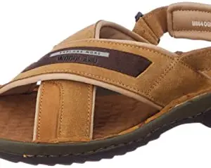 Woodland Men's Camel Leather Sandal-8 UK (42 EU) (OGDC 3708120)