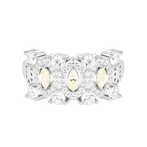 TOUCH925 Regal Yellow Stone Ring | Pure Silver Ring for Women & Girls |Anniversery & Birthday Gift for Women & Girls | With Certificate of Authenticity 925 Hallmark |