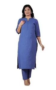 Aramya Soft Cotton Peach A-line Geometric Print Kurta Set for Women | Available in Plus Sizes, M to 10XL