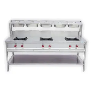 M/S DOON KITCHENS Three Burner Indian Cooking Range (60X24X34