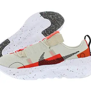 Nike Women's W Crater Impact Light Bone/Black-Bright Crimson-Orange Running Shoe (CW2386-003)
