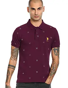 U.S. POLO ASSN. Men's Solid Slim T-Shirt (USTSH0358_Purple S)