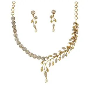 NINIKAA HOUSE OF TRADITIONS || American Diamond Necklace & Earings Set || FOR WOMEN AND GIRLS.