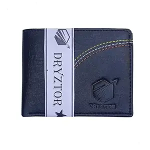 DRYZTOR PU Leather Credit Debit Card Holder Money Wallet Snap Coin Pocket Purse for Men's -Black trilie