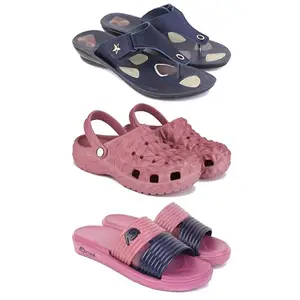 Women's Comfortable Sandal,Casual Lightweight Sandal for Everyday Wear | (COMBO-3)-1973-O24-1982-6-EURO-37