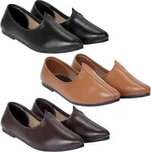 Vitoria Derby Shoes for Men | Shoes for Men with PU Sole | Comfortable & Lightweight |Durable & Trendy Design | Size : 6 | Color : Black-Brown-Tan,VTR_3001_BlkTanBrwn_3J_GP_6