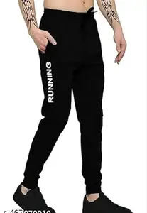 Track Pant Lower|Sports wear for Men|Running Black Pant for Men 28 Size