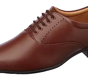Bata Men's Lace-up Formal Shoes - Dark Brown (9 UK) (8314304)