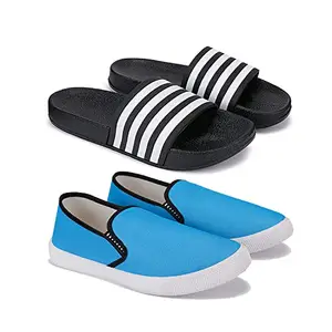 Bersache Chappal for Men casual slippers,slides,water proof for Men stylish Perfect Filp-Flops for walking Slippers (Multicolour) (Pack Of 2) Combo(MR)-3116-1198