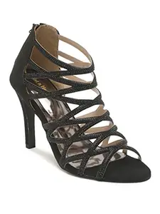 Flat n Heels Womens Black Sandals FnH 4021-BK