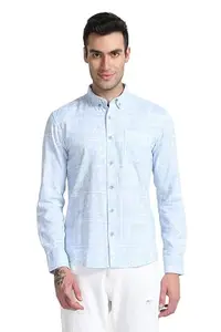SNITCH Sonic Paisley Blue Printed Slim Fit Shirt