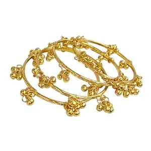 SG Mart Traditional Bangles Set Women | Ghungroo Bangles | Ethnic Bridal Festive Jewellery | Pack of 8