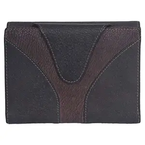 Leatherman Fashion LMN Genuine Leather Women's Grey Wallet 8 Card Slots