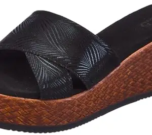 Inc.5 Women Black Textured Wedge Heels